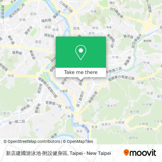 新店建國游泳池-附設健身區地圖