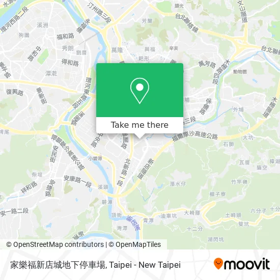 家樂福新店城地下停車場 map