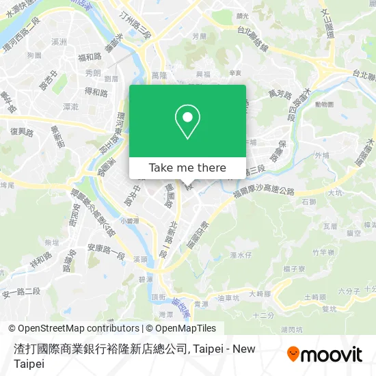 渣打國際商業銀行裕隆新店總公司 map