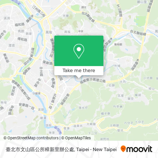 臺北市文山區公所樟新里辦公處 map