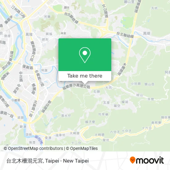 台北木柵混元宮 map