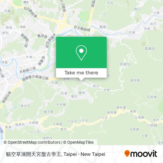 貓空草湳開天宮盤古帝王 map