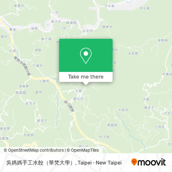 吳媽媽手工水餃（華梵大學） map
