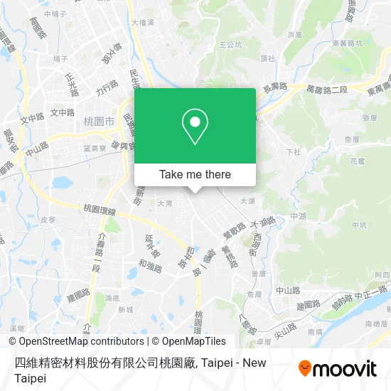 四維精密材料股份有限公司桃園廠 map