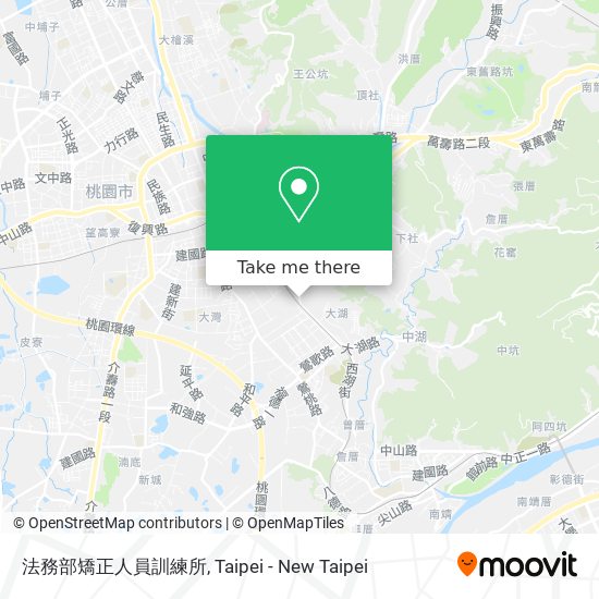 法務部矯正人員訓練所 map