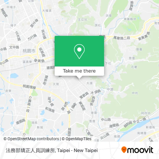 法務部矯正人員訓練所 map