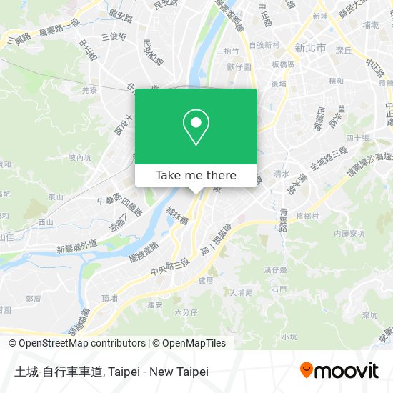 土城-自行車車道地圖