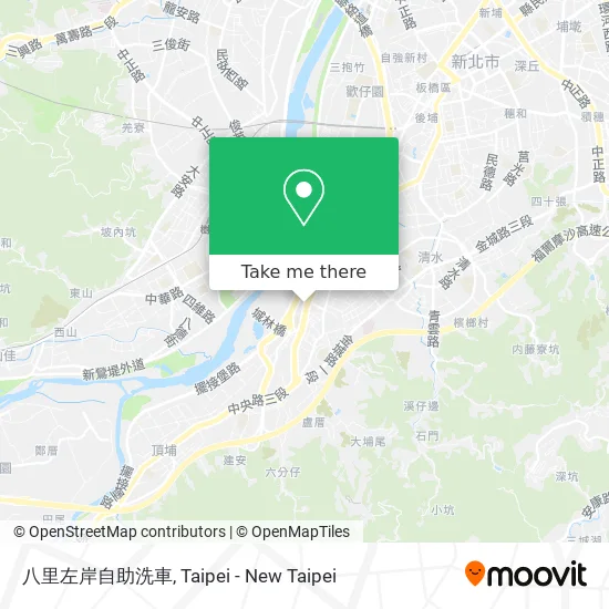 八里左岸自助洗車地圖