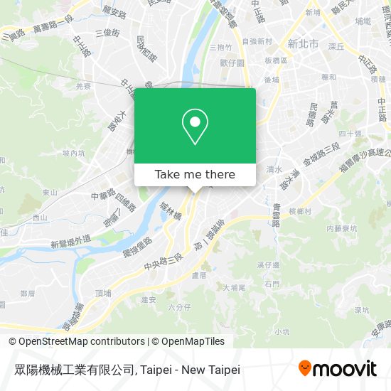 眾陽機械工業有限公司地圖
