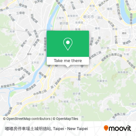 嘟嘟房停車場土城明德站地圖