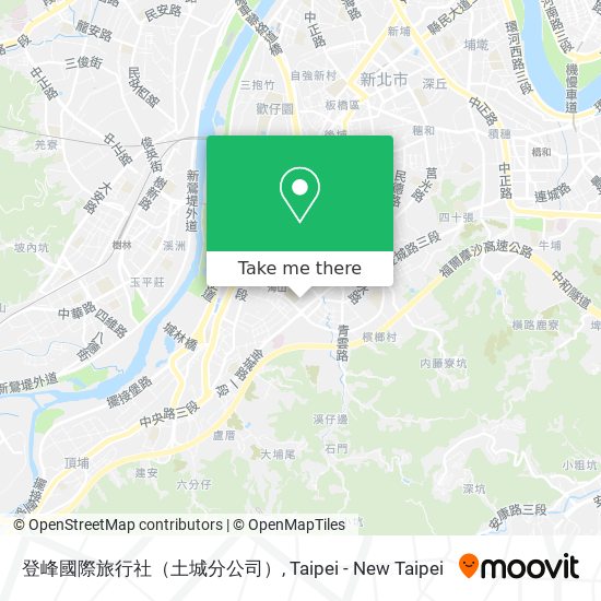 登峰國際旅行社（土城分公司） map