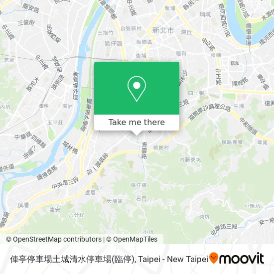 俥亭停車場土城清水停車場(臨停) map