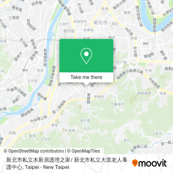 新北市私立木新居護理之家/ 新北市私立大眾老人養護中心地圖