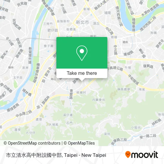 市立清水高中附設國中部地圖