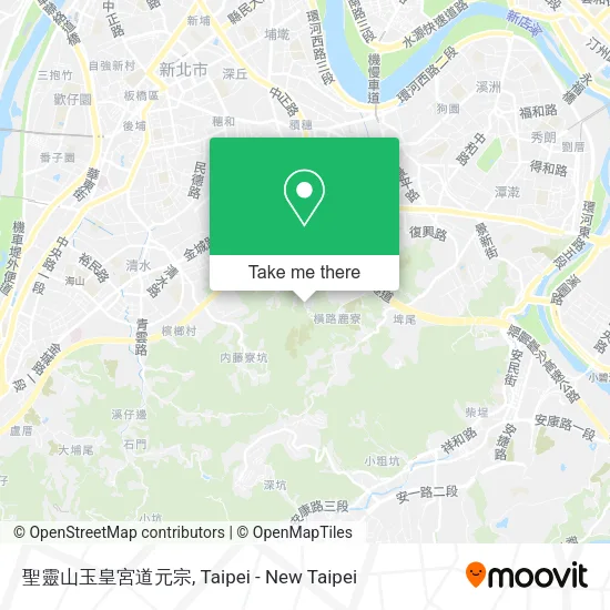 聖靈山玉皇宮道元宗地圖