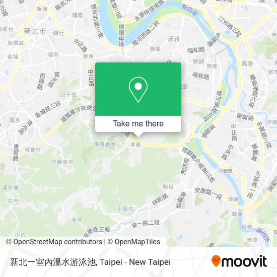 新北一室內溫水游泳池 map