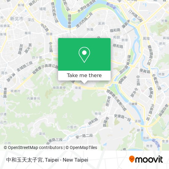 中和玉天太子宮 map