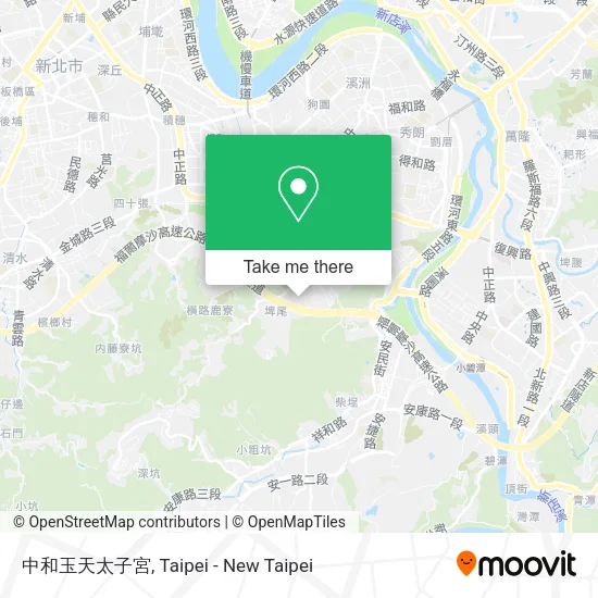 中和玉天太子宮 map
