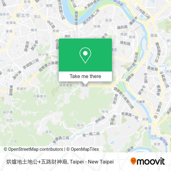烘爐地土地公+五路財神廟地圖