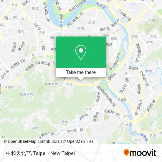 中和天北宮 map