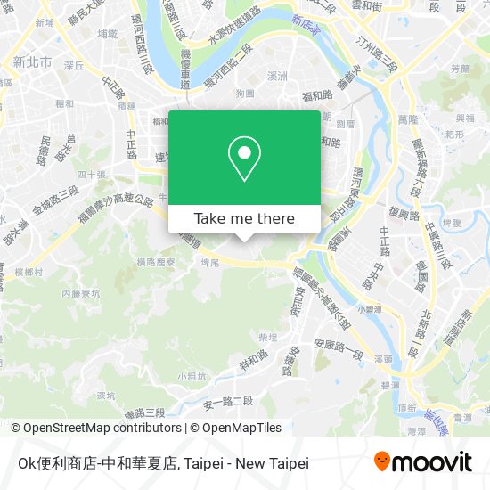 Ok便利商店-中和華夏店 map