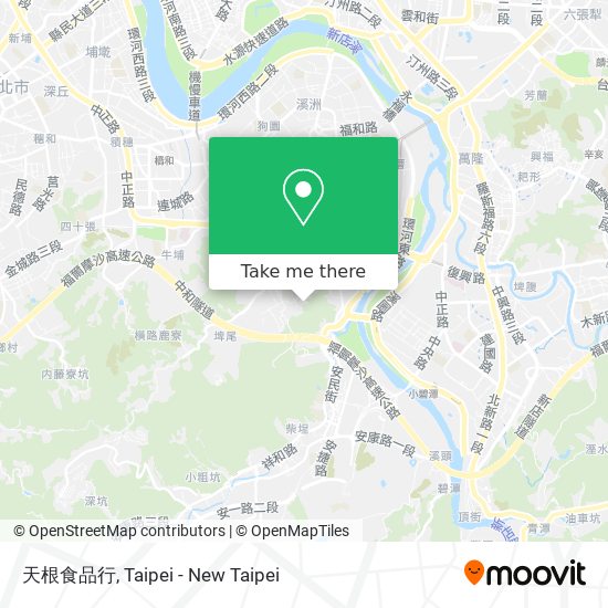 天根食品行 map