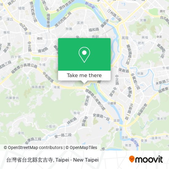 台灣省台北縣玄吉寺地圖