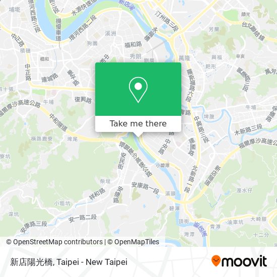 新店陽光橋地圖