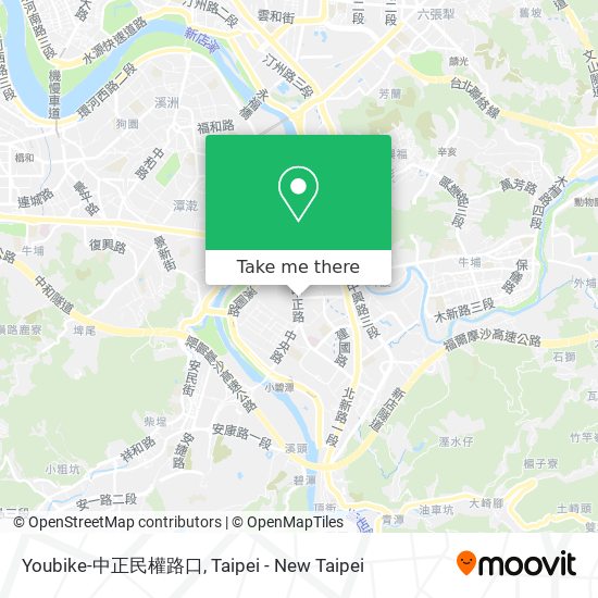 Youbike-中正民權路口地圖