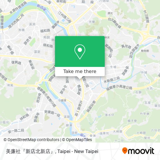 美廉社『新店北新店』 map