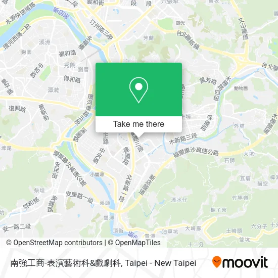 南強工商-表演藝術科&戲劇科地圖