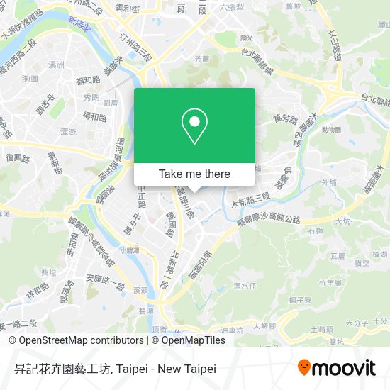 昇記花卉園藝工坊地圖