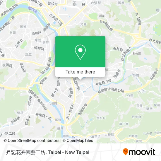 昇記花卉園藝工坊地圖