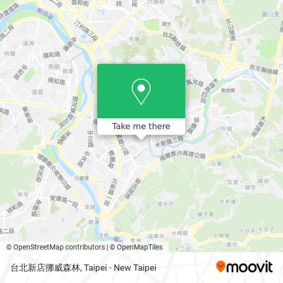 台北新店挪威森林 map