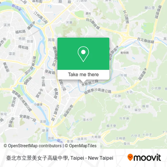 臺北市立景美女子高級中學地圖