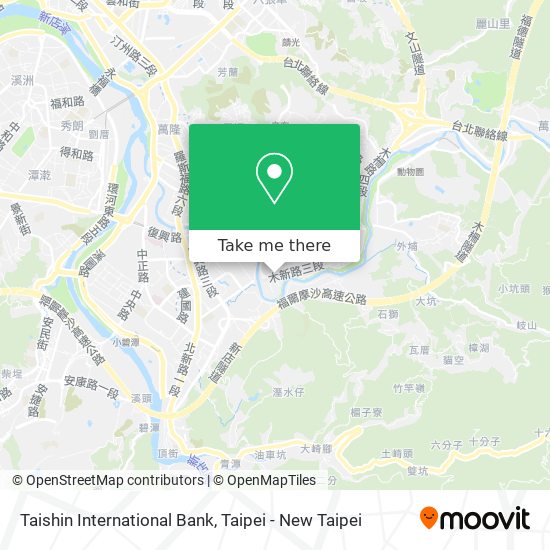 Taishin International Bank map