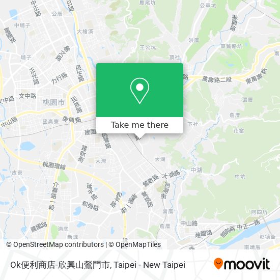 Ok便利商店-欣興山鶯門市地圖