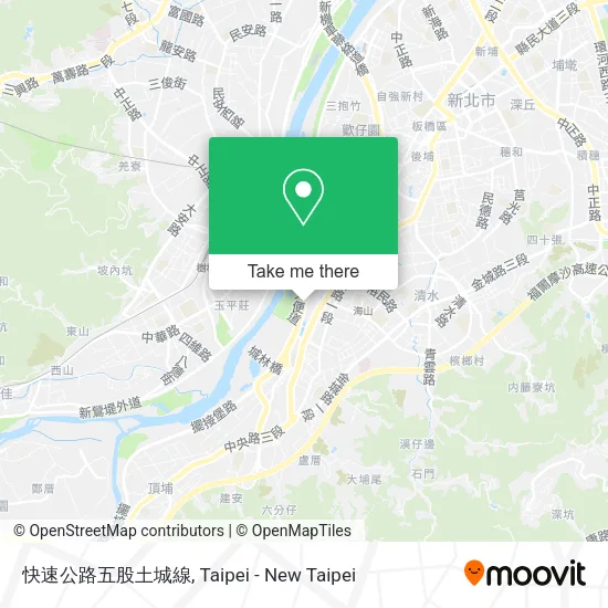 快速公路五股土城線地圖