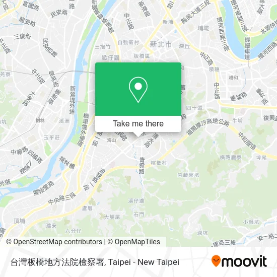 台灣板橋地方法院檢察署地圖