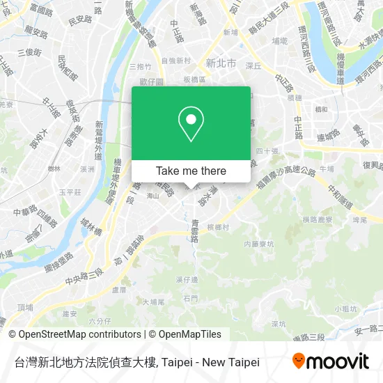 台灣新北地方法院偵查大樓地圖