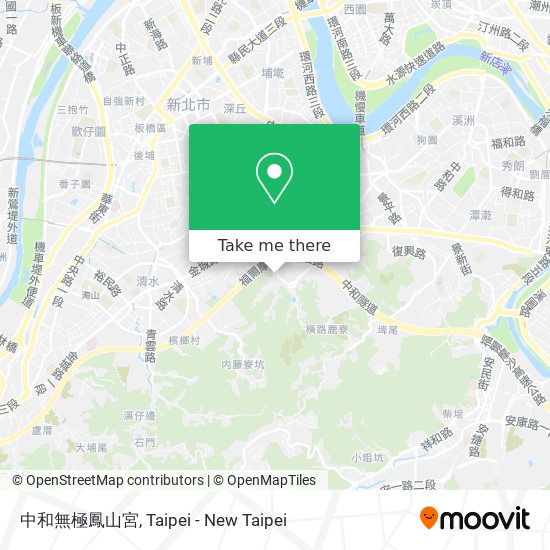 中和無極鳳山宮 map