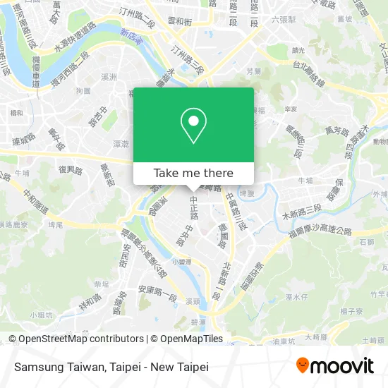 Samsung Taiwan map