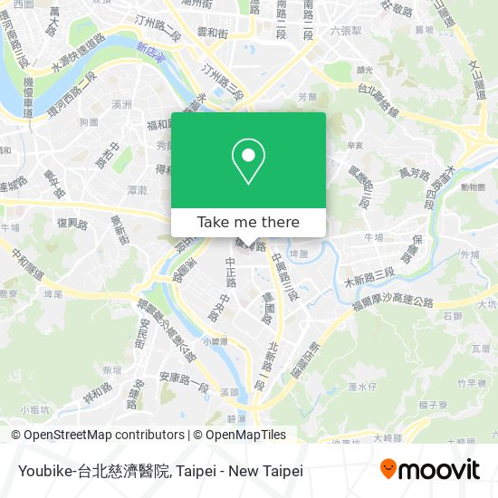 Youbike-台北慈濟醫院 map