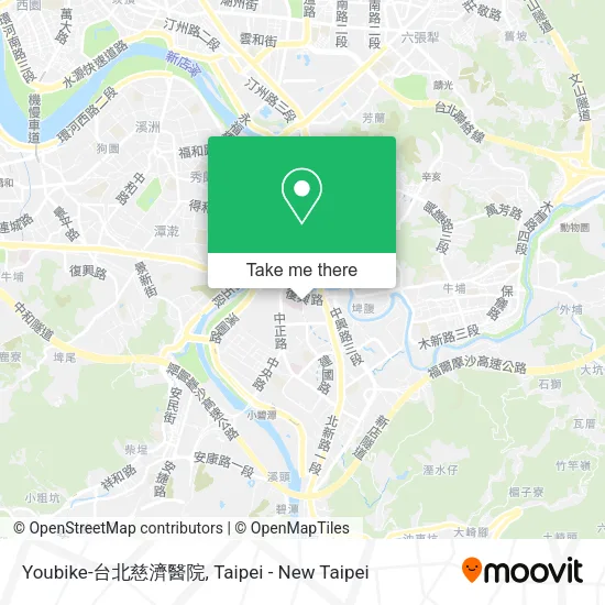 Youbike-台北慈濟醫院 map