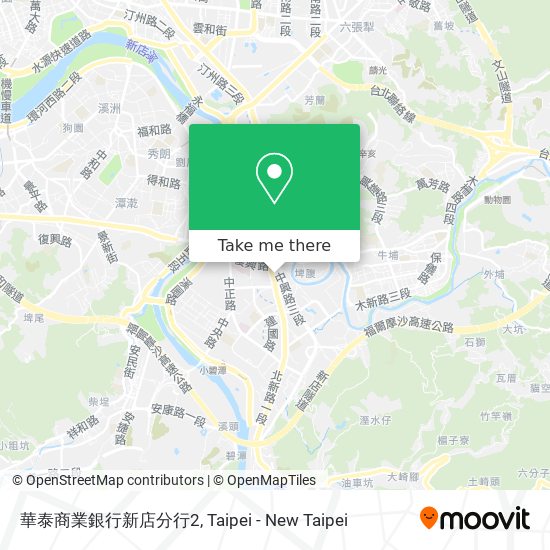 華泰商業銀行新店分行2地圖
