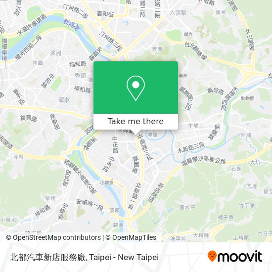 北都汽車新店服務廠 map