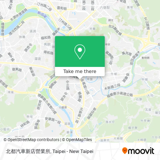 北都汽車新店營業所 map