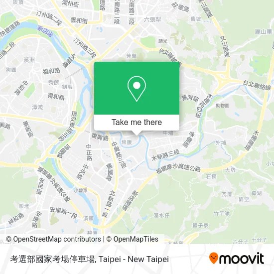 考選部國家考場停車場地圖