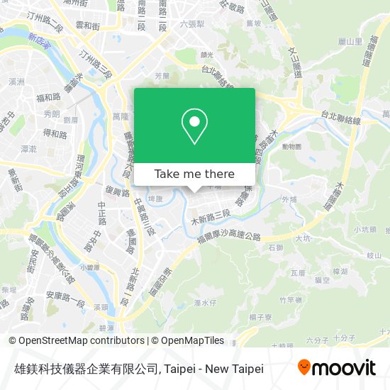 雄鎂科技儀器企業有限公司 map