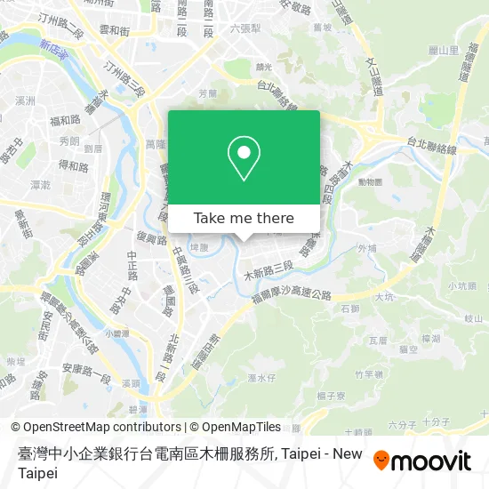 臺灣中小企業銀行台電南區木柵服務所 map